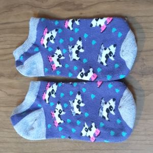 Blue and Gray Socks.